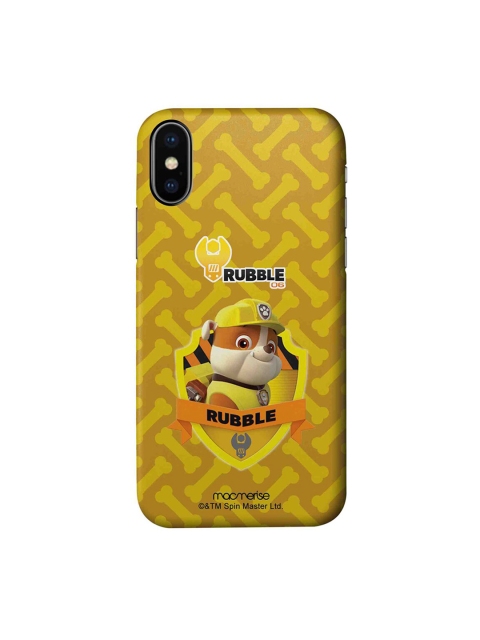 

macmerise Yellow Rubble Paw Patrol iPhone X Printed Back Cover