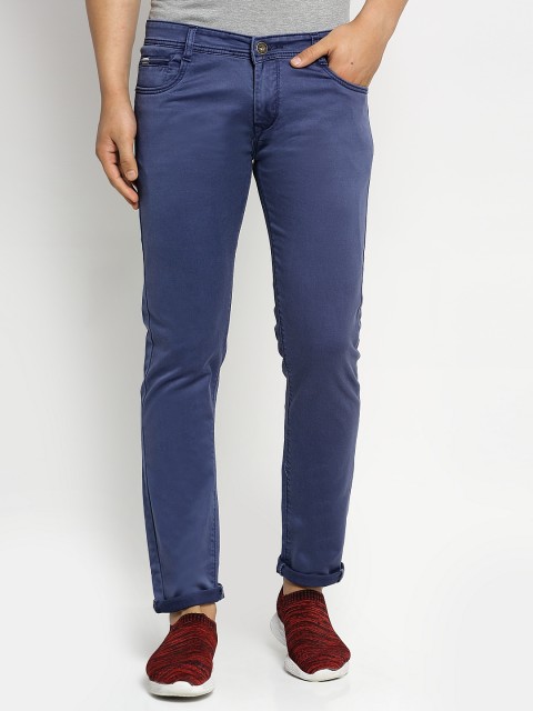 

Rodamo Men Navy Blue Slim Fit Mid-Rise Clean Look Jeans