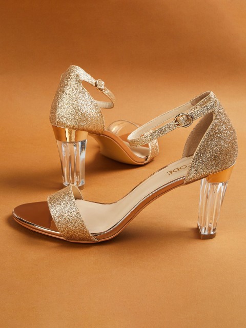 

CODE by Lifestyle Women Gold-Toned Embellished Sandals