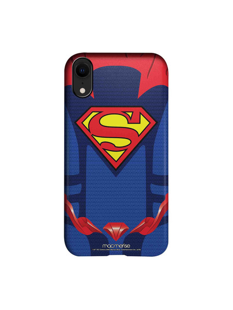 

macmerise Blue & Red Suit Up Superman iPhone XR DC Comics Printed Back Cover