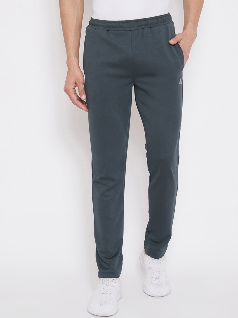 

Athleto Men Grey Solid Slim Fit Track Pants