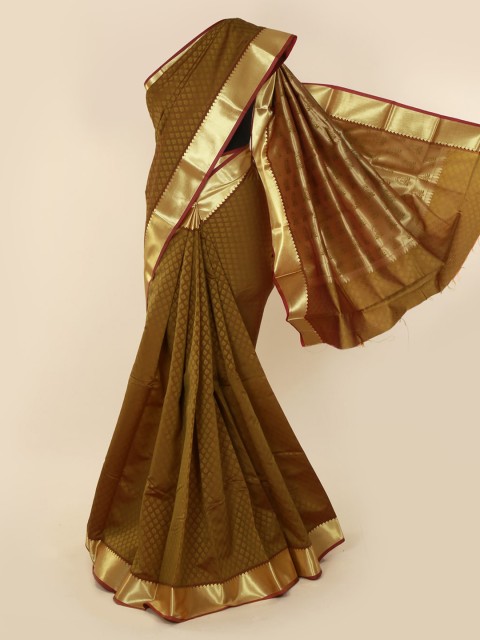 

Pothys Olive & Gold Zari Art Silk Saree