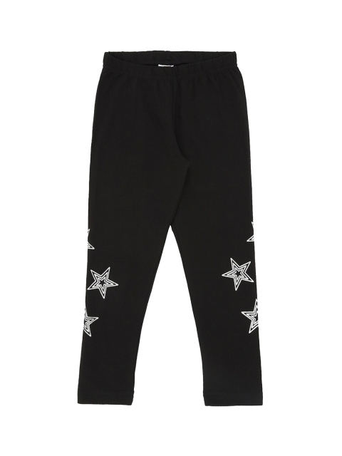 

Pantaloons Junior Girls Black & White Printed Ankle Length Leggings