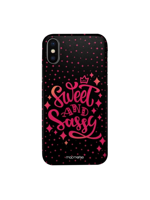 

macmerise Black & Pink Sweet And Sassy iPhone XS Back Cover