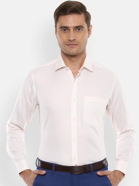 

Van Heusen Men White Regular Fit Solid Cotton Formal Shirt