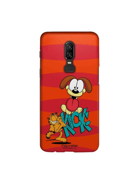 

macmerise Red & Green Kick to Odie Printed OnePlus 6 Back Case