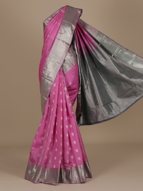 

Pothys Pink Woven Design Pure Silk Saree