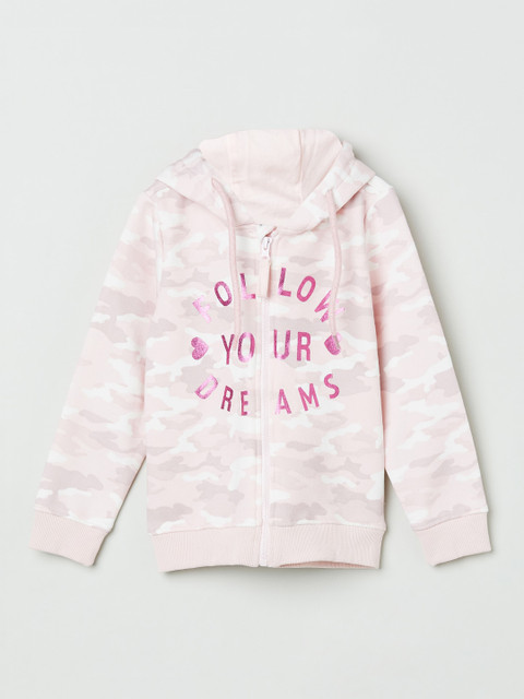 

max Girls Pink Printed Sweatshirt