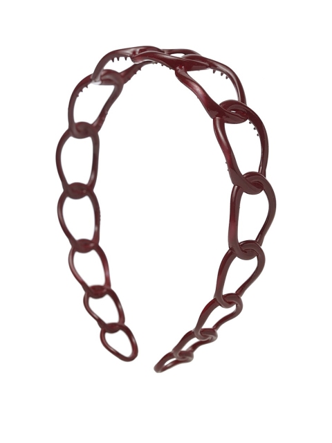 

Ferosh Women Burgundy Self Design Hairband