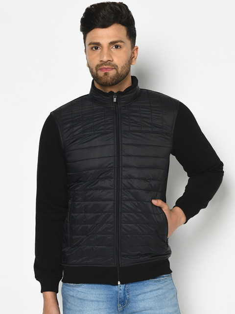 

Octave Men Black Solid Sweatshirt