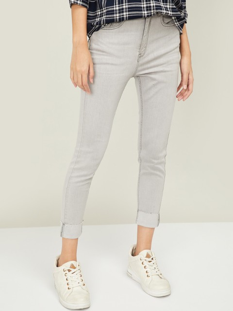 

Fame Forever by Lifestyle Women Grey Super Skinny Fit Mid-Rise Clean Look Jeans