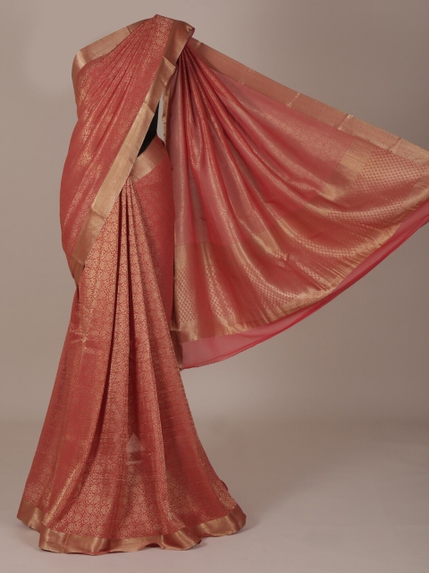

Pothys Pink Woven Design Pure Silk Saree