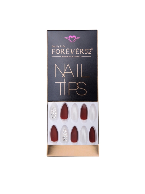 Daily Life Forever52 Artificial Nails, Maroon