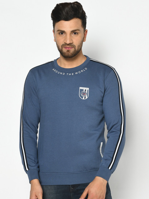 

Octave Men Blue Printed Sweatshirt