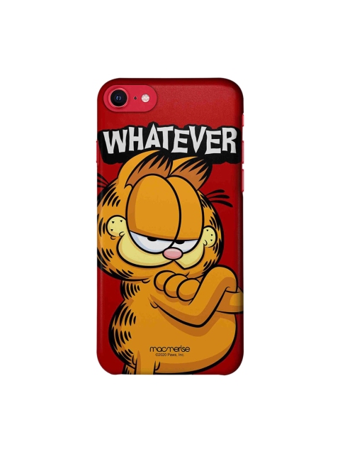 

macmerise Red & Orange Yeah Whatever Printed iPhone SE 2020 Back Case