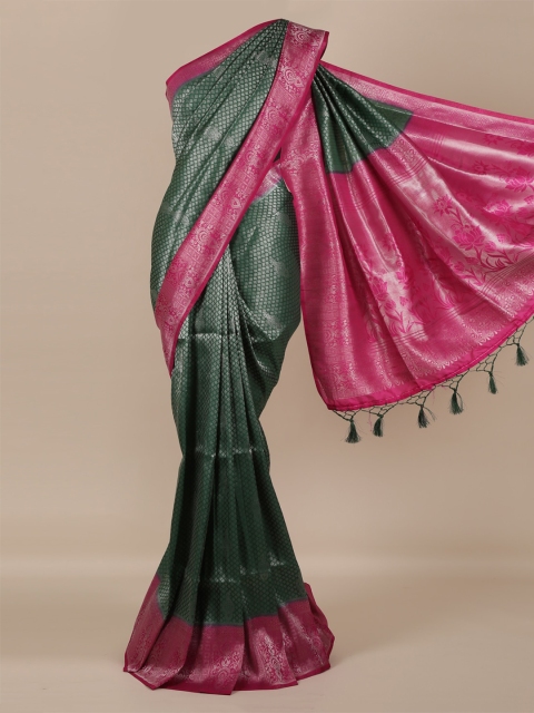 

Pothys Green Woven Design Jute Silk Saree