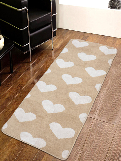 

Saral Home Beige & White Printed Anti-Skid Runner