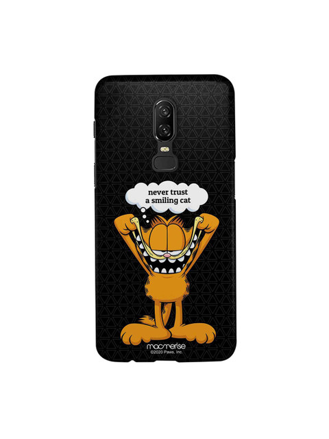 

macmerise Black & Brown Smiling Garfield OnePlus 6 Back Case