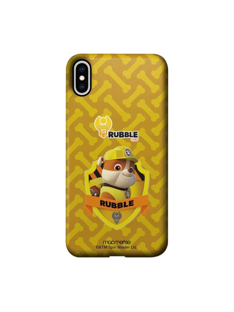 

macmerise Yellow & Brown Rubble Paw Patrol iPhone XS Max Back Cover