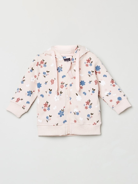 

max Girls Pink & Blue Printed Sweatshirt