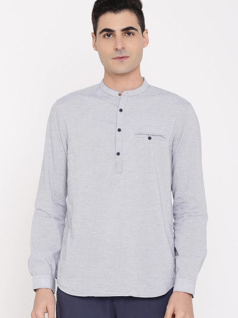 

True Blue Men Blue Regular Fit Solid Cotton Casual Shirt