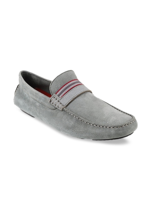 

DAVINCHI Men Olive Green Suede Loafers