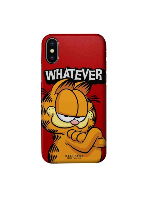 

macmerise Maroon & Orange Garfield Yeah Whatever iPhone X Case
