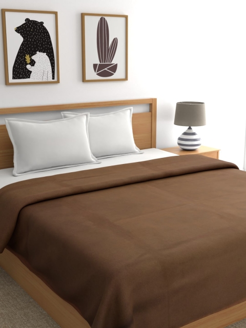 

Raymond Home Brown Solid 600 GSM Heavy Winter Double Bed Blanket