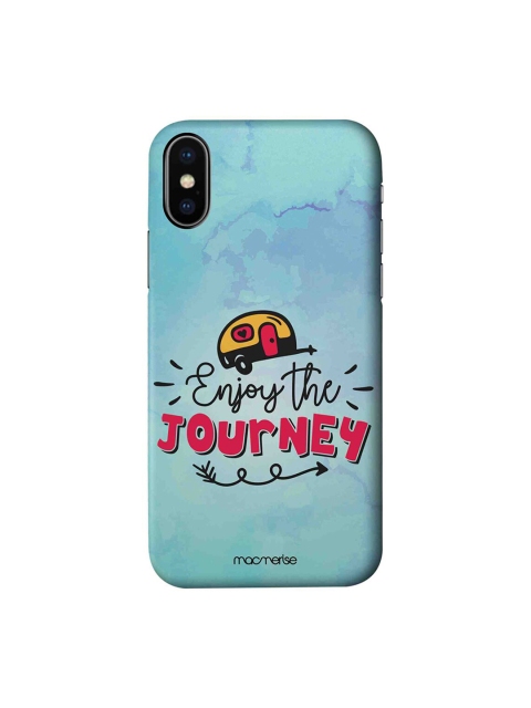 

macmerise Blue & Black Enjoy The Journey iPhone XS Back Cover