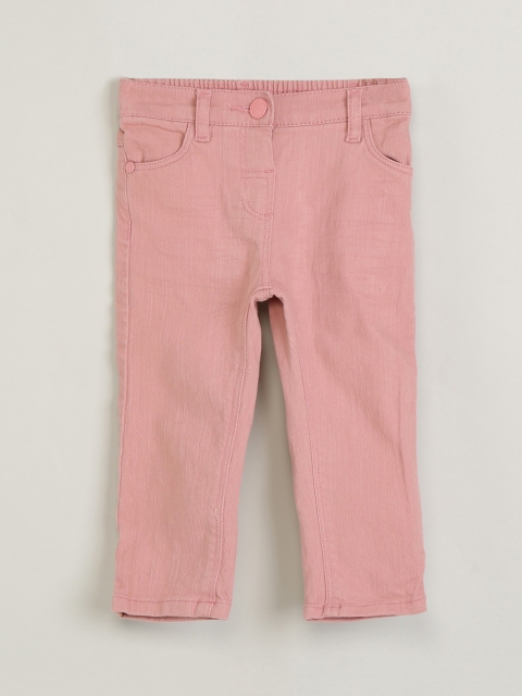 

max Girls Pink Regular Fit Solid Regular Trousers