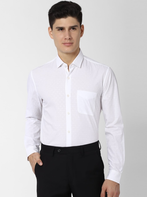 

Peter England Elite Men White Regular Fit Solid Formal Shirt