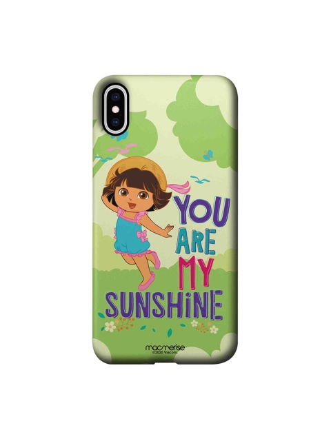 

macmerise Green & Blue Cartoon Characters My Sunshine Dora iPhone XS Max back Case