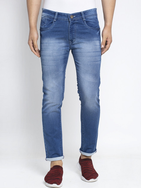 

Rodamo Men Blue Slim Fit Mid-Rise Clean Look Jeans