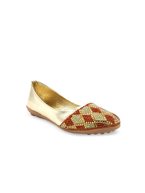 

Jazzy Juniors Girls Red Embellished Ballerinas