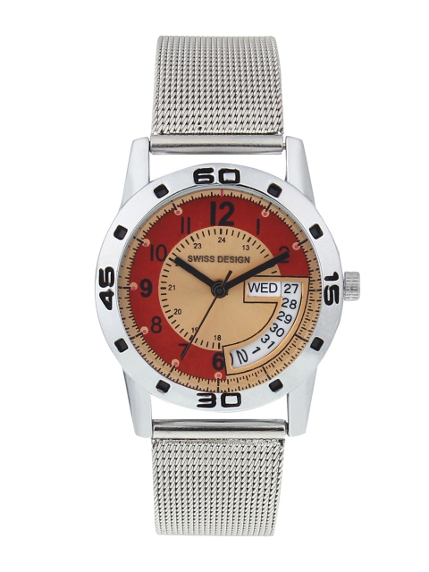 

Swiss Design Women Red Analogue Watch