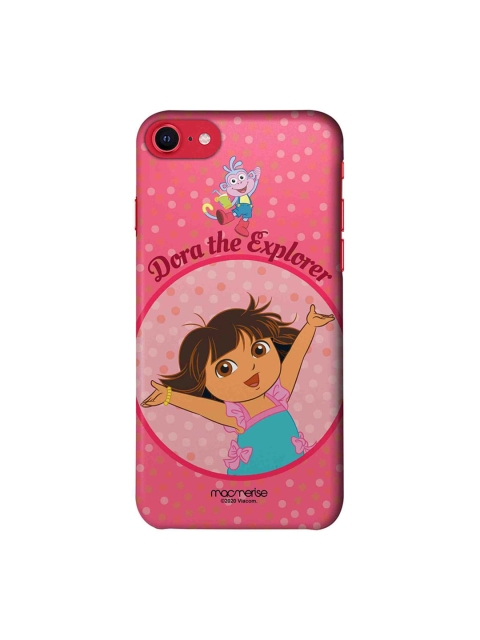 

macmerise Pink & Blue Joyful Dora iPhone SE (2020) Back Cover