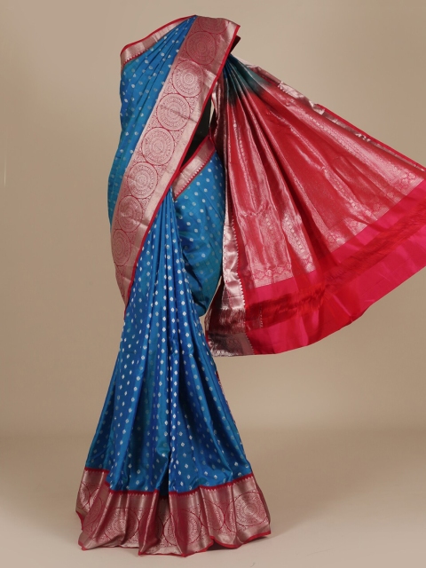 

Pothys Blue Printed Pure Silk Saree