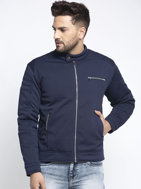 

Global Republic Men Navy Blue Solid Padded Jacket