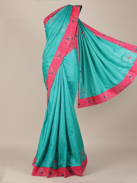

Pothys Green Woven Design Jute Silk Saree