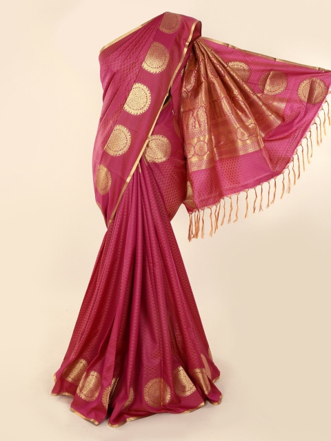 

Pothys Pink Woven Design Art Silk Saree