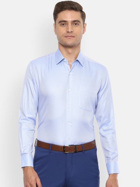 

Luxure by Louis Philippe Men Blue Regular Fit Printed Casual Shirt