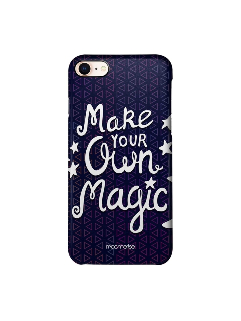 

macmerise Navy Blue & White Make Your Magic iPhone 8 Back Case