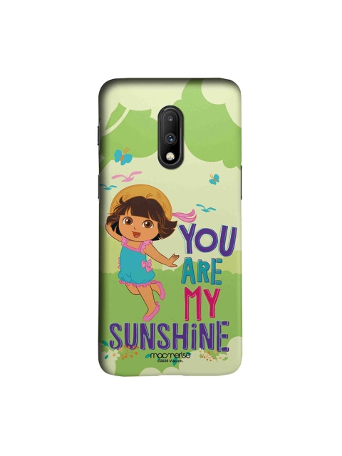 

macmerise Unisex Green & Blue My Sunshine Dora Printed OnePlus 7 Back Case