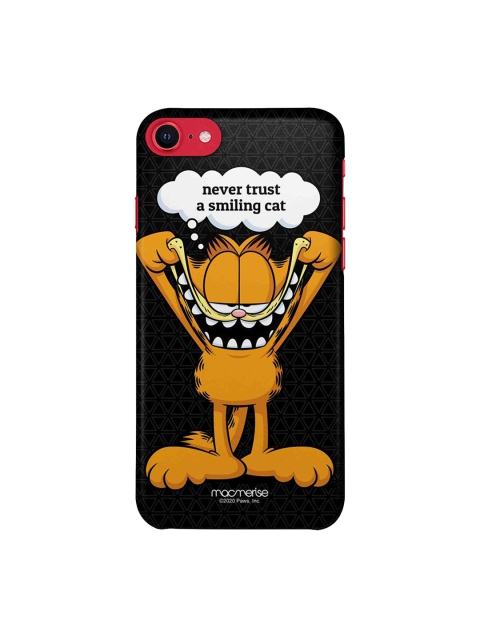

macmerise Black & Brown Smiling Garfield iPhone SE 2020 Back Case