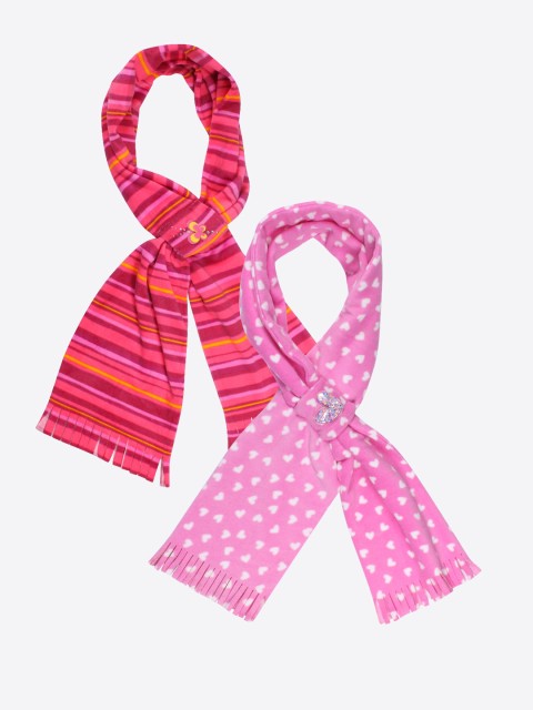 

CUTECUMBER Girls Pack Of 2 Mufflers, Pink