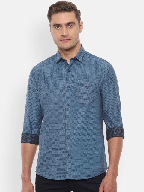 

Louis Philippe Sport Men Blue Slim Fit Solid Casual Shirt