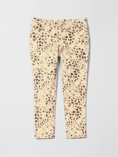 

GAP Beige Girls 1969 Serious Stretch Cheetah Pull-On Legging Jeans
