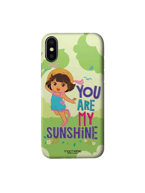 

macmerise Green & Blue My Sunshine Dora iPhone XS Printed Back Cover