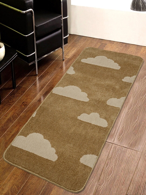 

Saral Home Beige Printed Anti-Skid Floor Runner