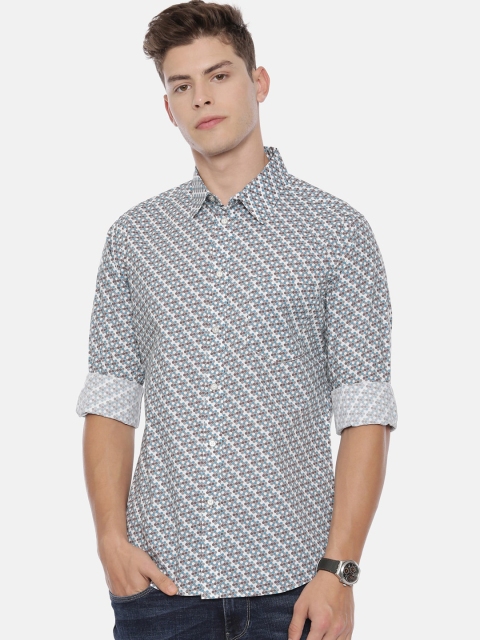 

QUANCIOUS Men Multicoloured Regular Fit Printed Organic Cotton Casual Shirt, Multi
